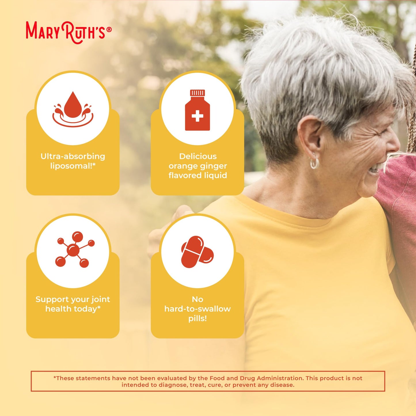 MaryRuth’s Turmeric & DHA Liposomal | Enhanced Absorption | Turmeric Curcumin Supplement 520mg for Joint Health & Cognitive Health | Curcumin | Ginger Root Oil | Omega-3 DHA | Sugar Free | 15.22 oz