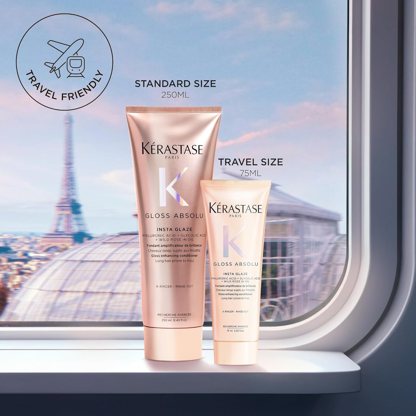 Kerastase Gloss Absolu Conditioner - High-Shine Anti-Frizz Formula | Deep Hydration & Detangling for Glossy, Bouncy Hair