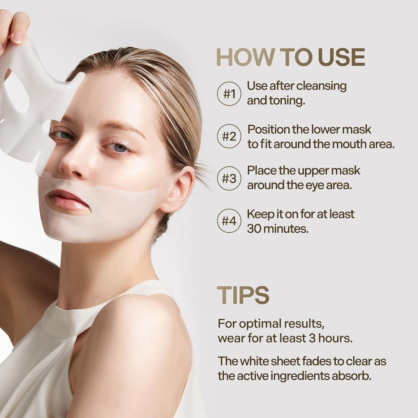 Bio Deep Collagen Firming Mask - Korean Hydrogel with 5,000ppm Collagen & Niacinamide | 4 Sheets, 1.41 oz