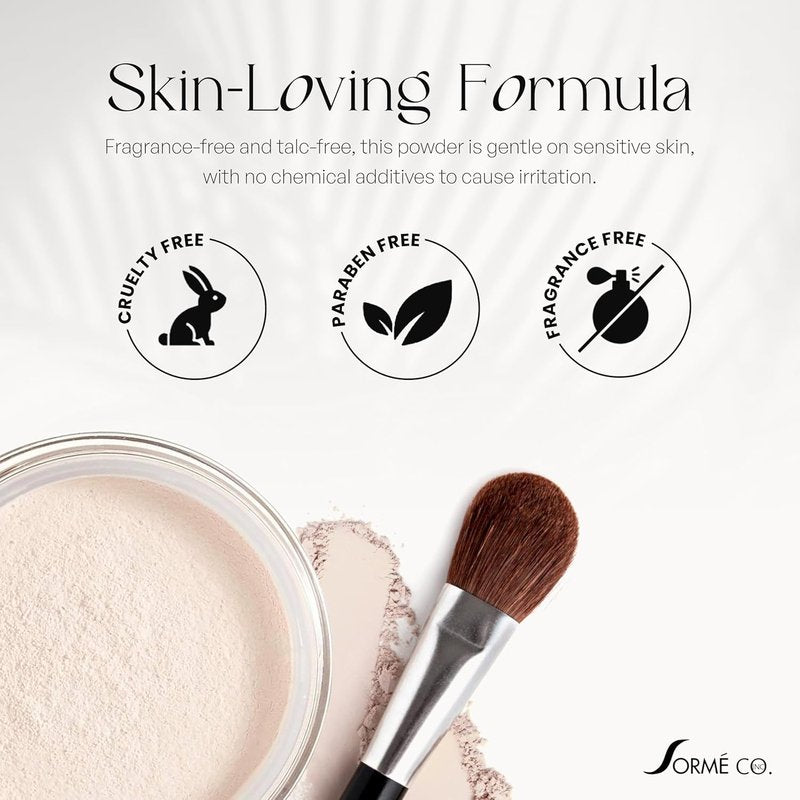 Sorme Treatment Cosmetics Mineral Secret Light Reflecting Powder 0.5oz | Hypoallergenic Matte Setting Powder Make-up with Oil-Control | Micronized Mineral Make Up Powder in Citron | SPF15 Loose Powder