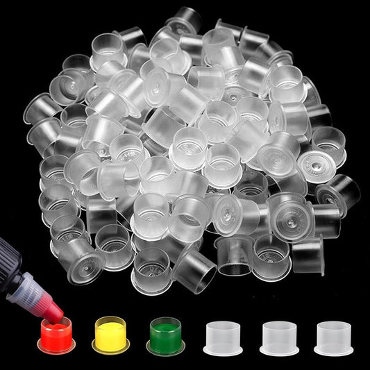 Tattoo Ink Caps - Large 17mm Disposable Cups for Microblading | 1000Pcs Tattoo Accessories