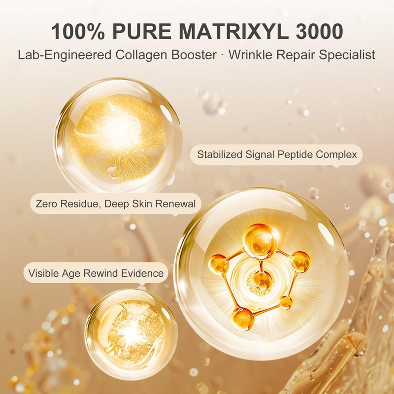 INNOCOSVATE Matrixyl 3000 100% Pure Serum - 0.68 fl Oz Undiluted Reduce Wrinkle, Daily Skin Care Booster for IDY,Fragrance-Free