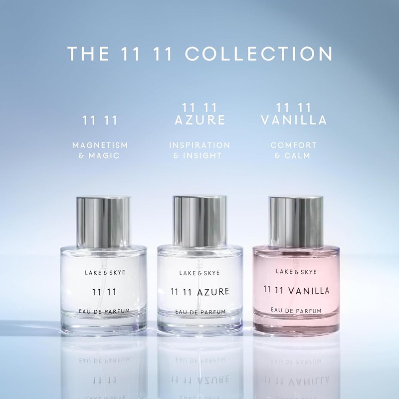 Lake & Skye 11 11 Fragrance Oil Rollerball - Unisex Skin Musk & White Ambers | 0.33 fl oz (10 mL)