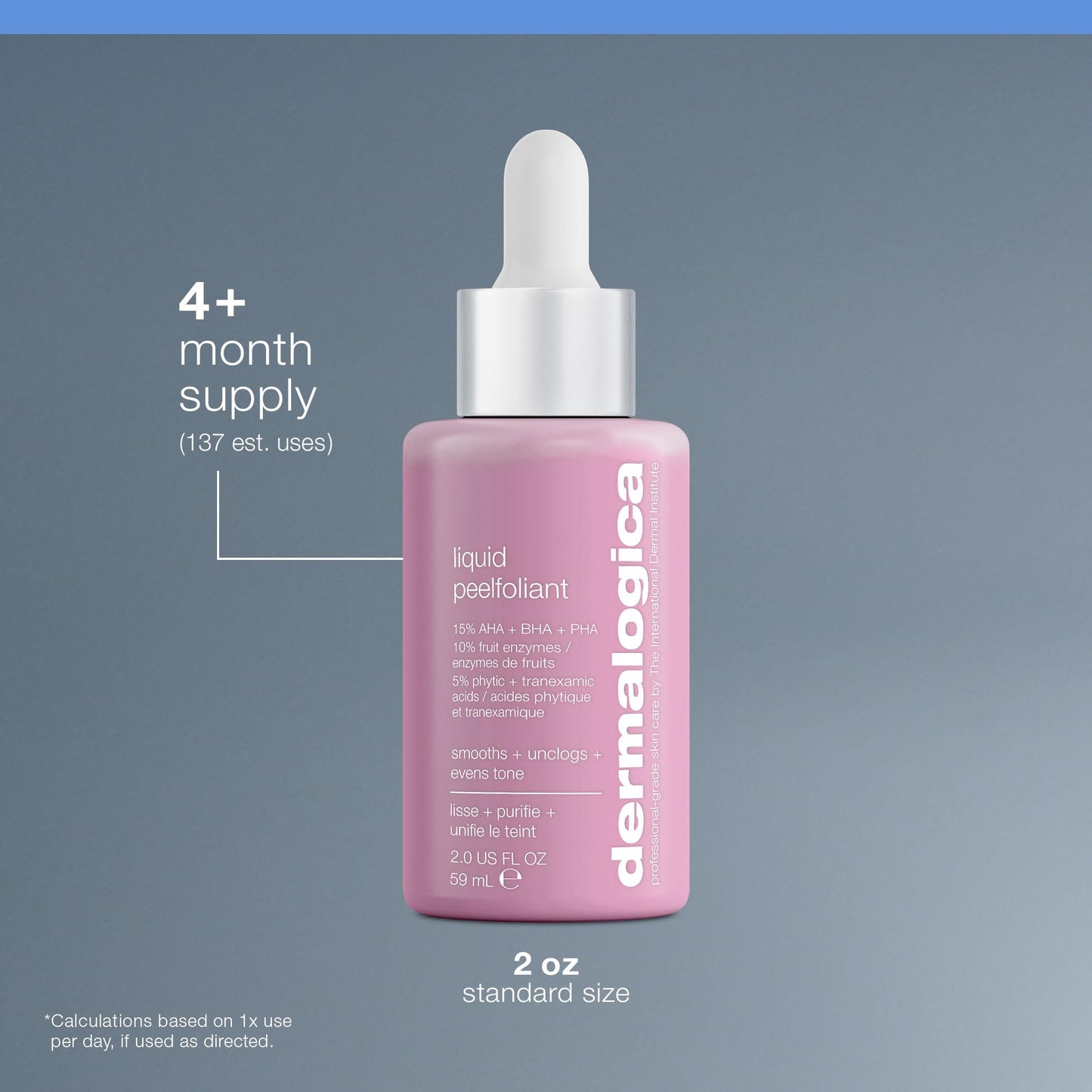 Dermalogica Liquid Peelfoliant Face Exfoliator Peel, 2 fl oz