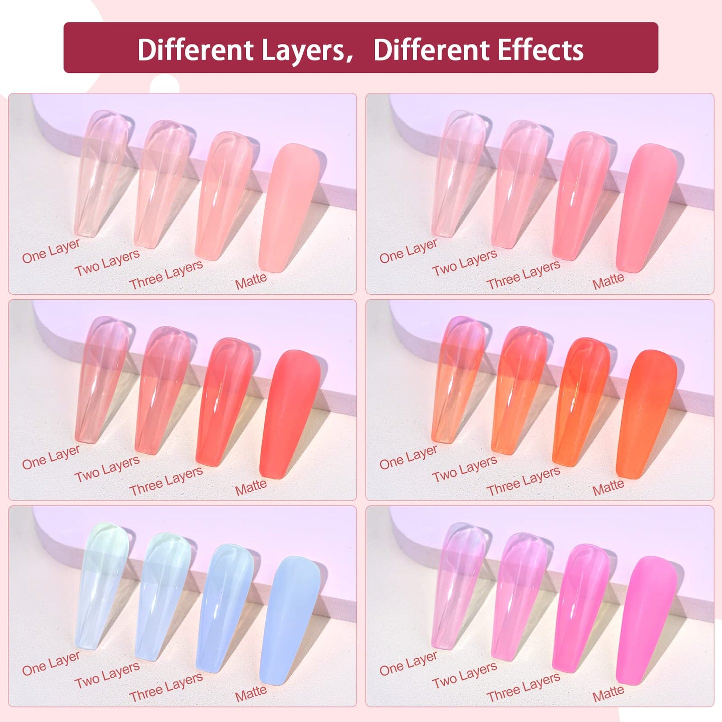 SAVILAND Jelly Gel Nail Polish Set, 30 Colors Translucent Nude Pink Transparent Nail Polish Set with 180 Sheer/Matte/Glossy Effects Acrylic Nail Clippers with Magnets: Purple Nail Clipper