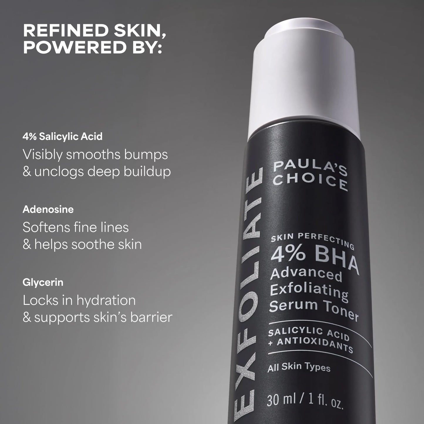 Paula’s Choice CALM 1% Sensitive Skin BHA Exfoliant, Salicylic Acid Lotion for Large, Clogged Pores, Calms, Soothes Redness, Suitable for Rosacea-Prone, Eczema-Prone Skin, Fragrance-Free, 3.3oz