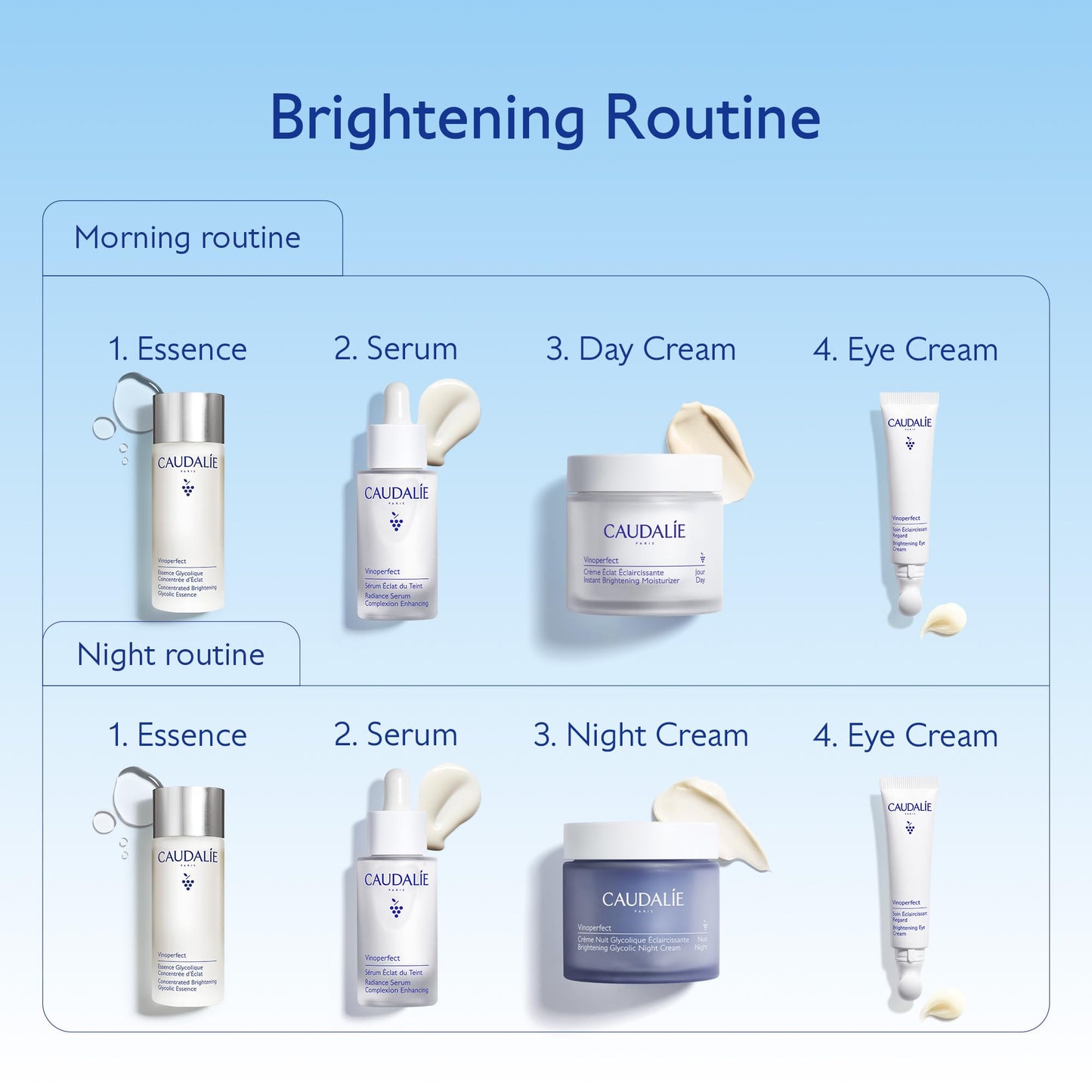 Caudalie Vinoperfect Dark Spot Brightening Glycolic Night Cream, Refill Pod - 50 mL (Pack of 2)