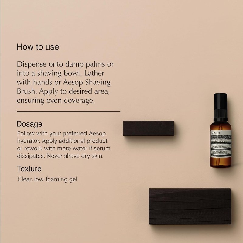 Aesop Moroccan Neroli Shaving Serum - Razor Bump Treatment & Skin Softener | 60 mL / 2 oz