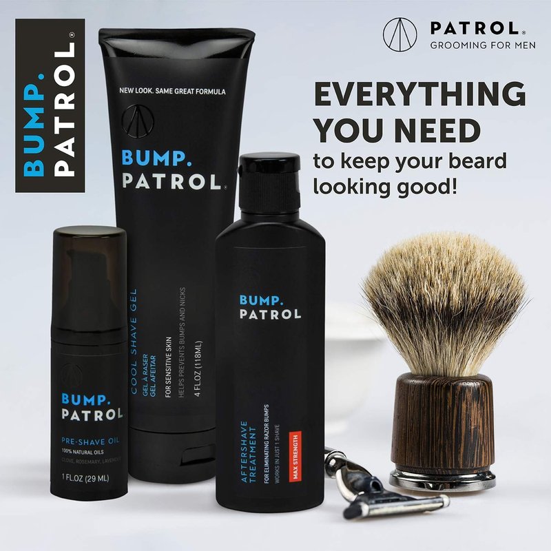 Bump Patrol Aftershave Treatment Serum - Ingrown Hair & Razor Bump Stopper with Salicylic Acid | 4 oz (Pack of 2)