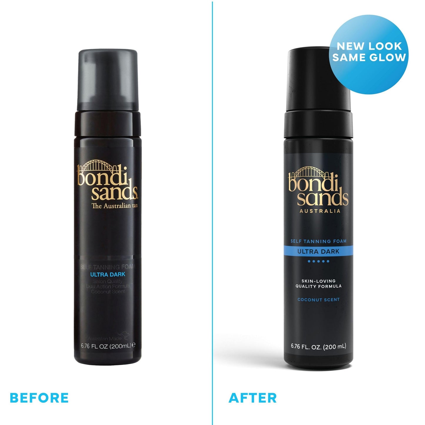 Bondi Sands Self Tanning Foam | Lightweight, Self-Tanner Foam Enriched with Aloe Vera and Coconut Provides an Even, Streak-Free Tan | 6.76 oz/200 mL