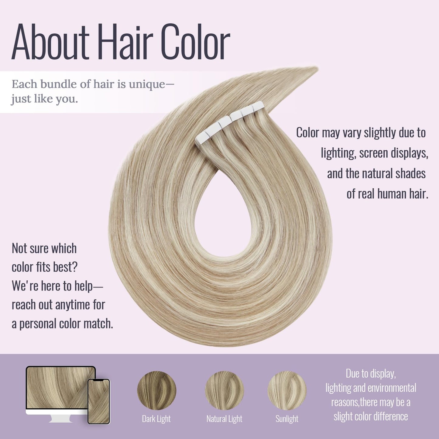 Fshine Tape in Extensions Real Human Hair 12 Inch Ash Blonde Highlighted With Bleach Blonde - Straight Extensions for Short Hair - 20pcs 30g