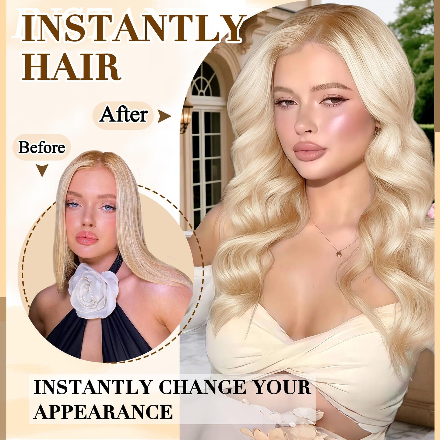 Clip in Hair Extensions Real Human Hair, 14 inch 80g, Balayage Invisible Remy Human hair Clip in Extensions for Women Seamless Straight 8Pcs Double Weft Dark Blonde Highlighted Bleach Blonde