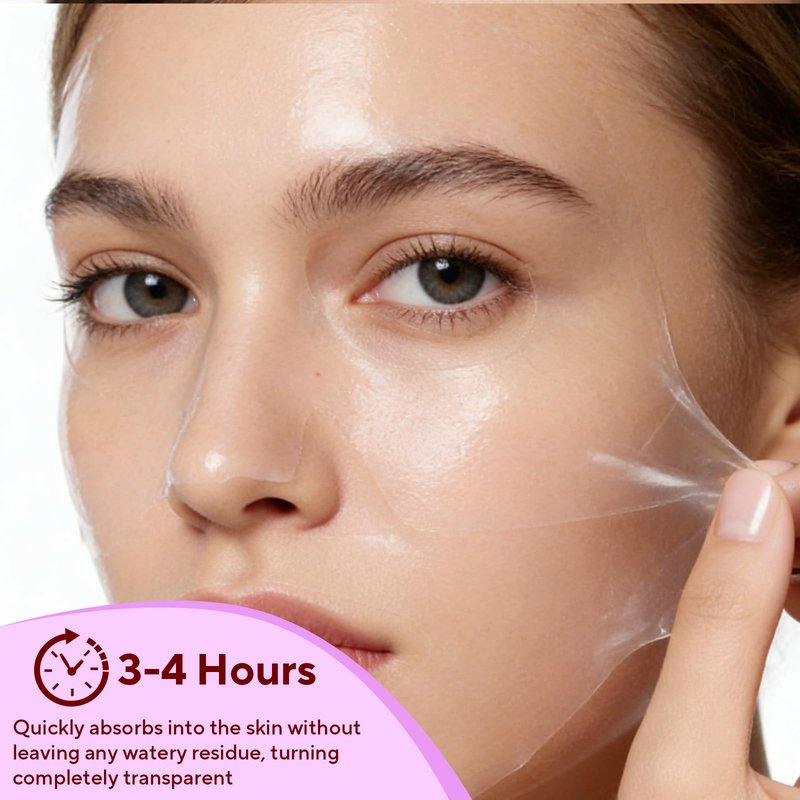 Nityrliv Bio-Collagen Real Deep Mask, 8 Pack Overnight Hydrating Face Mask for All Skin Types,Original Hydrating Collagen Face Mask