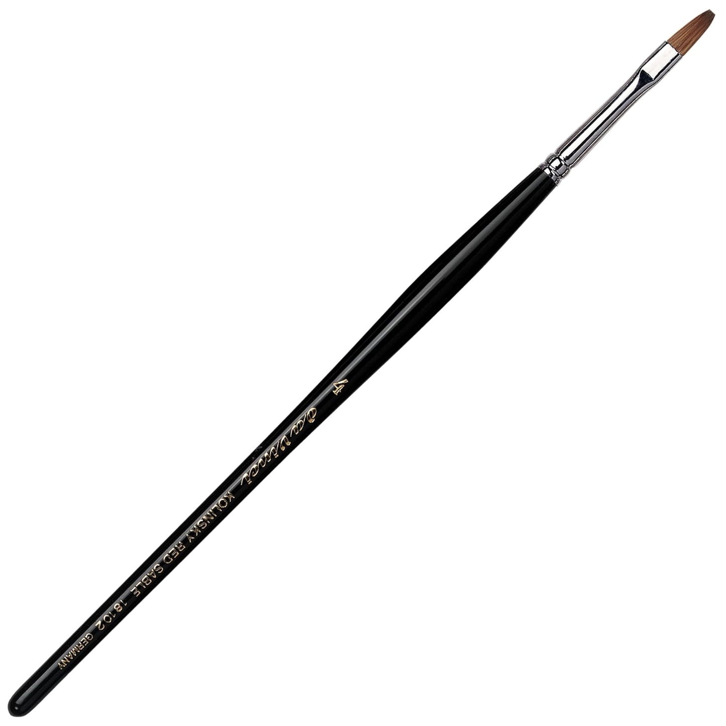 da Vinci Size 6 Acrylic Nail Brush - Round Russian Red Sable with Blue Handle