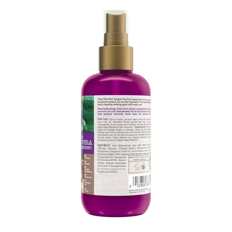 Maui Moisture Leave-In Conditioning Mist - Frizz-Free Curly Hair Spray for Softening & Detangling | 8 fl. oz