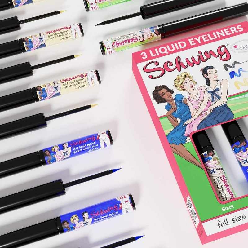 theBalm Liquid Eyeliner Trio - Long-Lasting, Smudge-Proof Formula | Perfect for All Eye Shapes