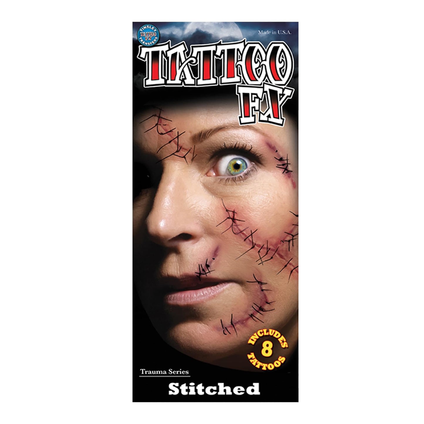 Tinsley Transfers Stapled & Stitched Temporary Tattoo Kit, Standard