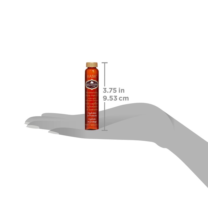 Hask Vials Macadamia Oil Shine Treatment, 0.62 Fl Oz (Pack of 12)