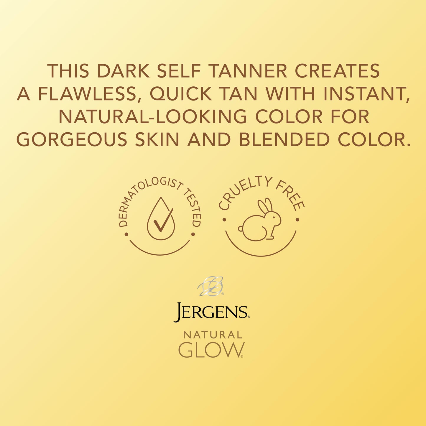 Jergens Natural Glow Instant Sun Body Mousse, Self Tanner for Deep Bronze Tan, Sunless Tanning Body Bronzer for Natural Looking Color Instantly, 6 Oz, Pack of 2