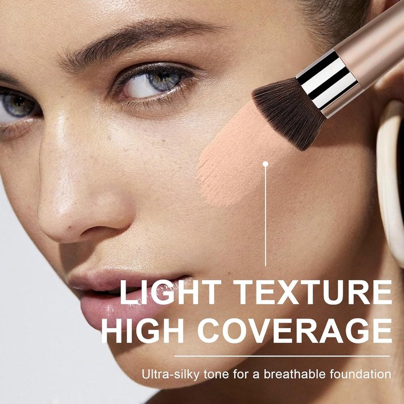 AirBrush Foundation Spray - Full Coverage Silky Mist Makeup | Lightweight Hydrating Formula (01 Natural)