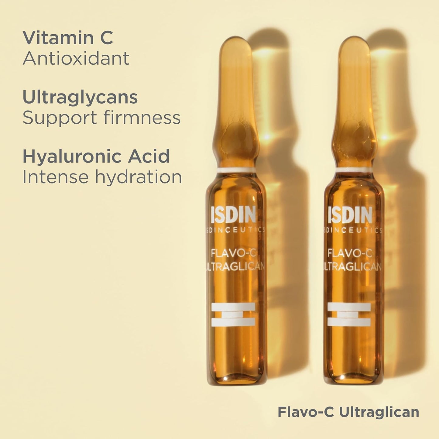 Flavo-C Ultraglican Vitamin C & Hyaluronic Acid Serum - Anti-Aging Hydration 30ml