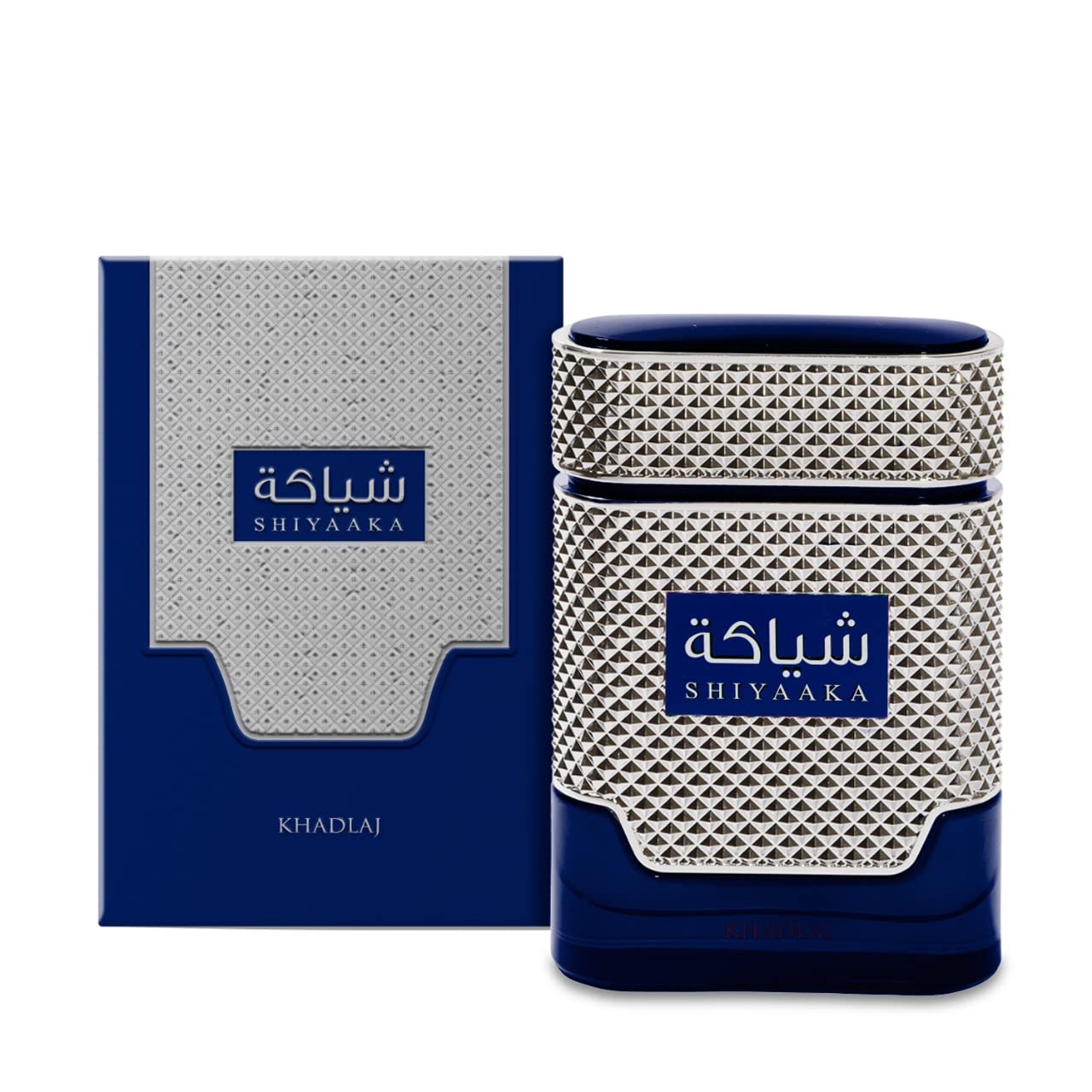 Khadlaj Shiyaaka Blue Eau De Parfum Spray for Men - 3.4 Ounce | Long-Lasting Fragrance