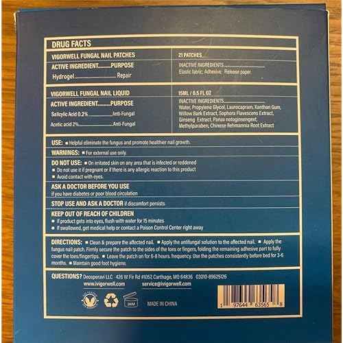 Toenail Fungus Treatment Extra Strength - Nail Fungus Treatment For Toenail Extra Strength - Nighttime Nail Patches & Nail Treatment Liquid Set (32patches+15ml)