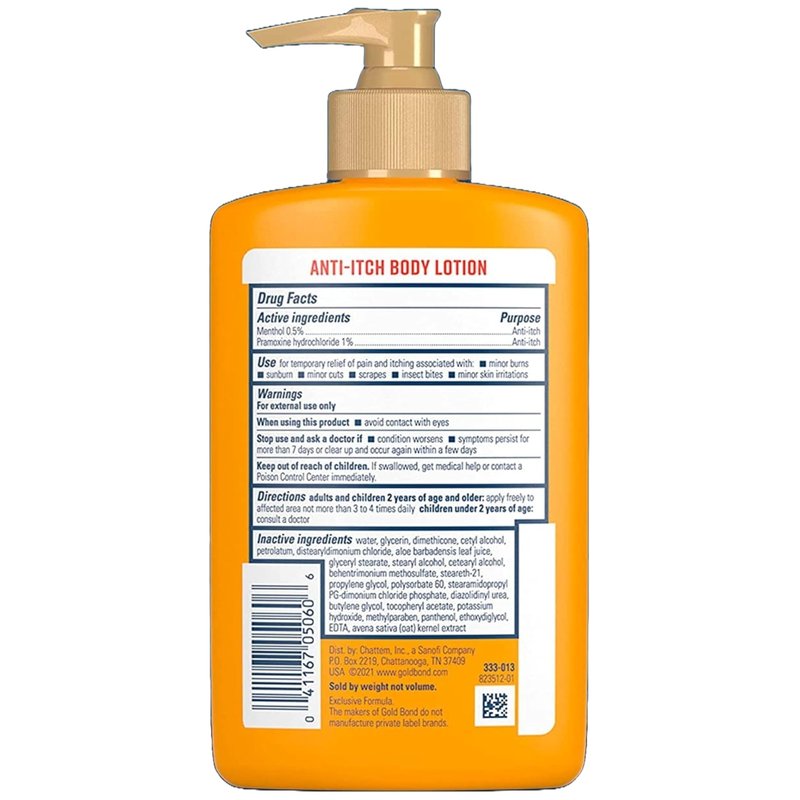 Gold Bond Anti-Itch Lotion 5.5 Ounce Pump (Pack of 3)