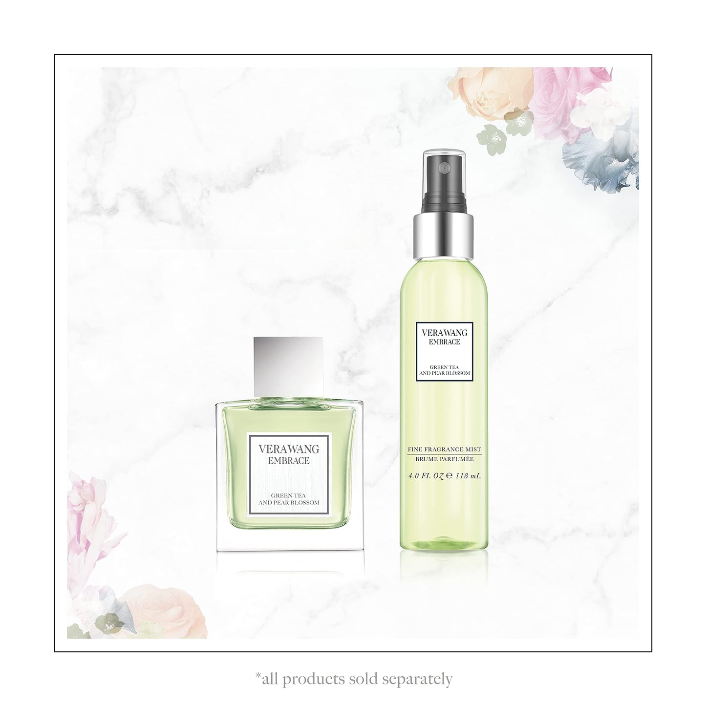 Vera Wang Embrace Green Tea and Pear Blossom Body Mist 8.1 fl oz (Pack of 1), Notes of Earthiness, Peony, and Sandalwood, Women's Fragrance, Long Lasting, Everyday Fragrance