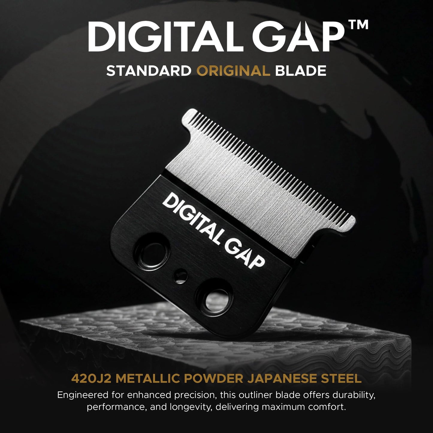 COCCO Digital Gap Standard Trimmer Replacement Blade – Precision Screw-Mount, 40.5mm Width, 16.0mm Hole Distance – for COCCO Veloce & Hyper Veloce Trimmers, & Trimmers of Same Blade Dimensions