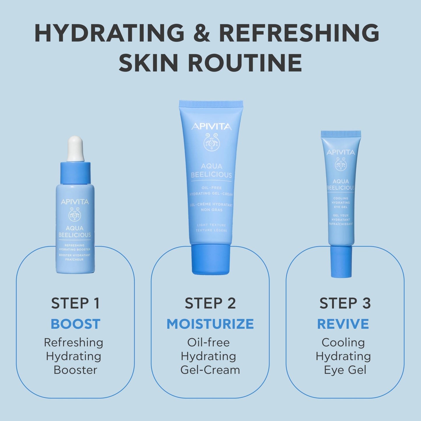 Apivita Aqua Beelicious Hydrating Booster Serum, Hydrating, Soothing & Replenishing with Propolis, Honey, Hyaluronic Acid, Prebiotics & Flowers