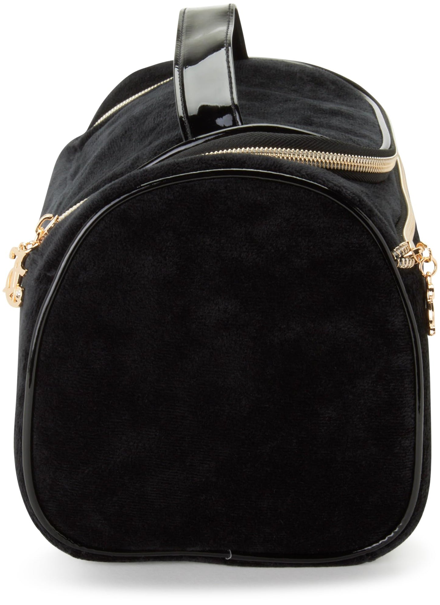 Juicy Couture Makeup Bag Cosmetics Organizer Travel Essentials Hanging Duffel Velour Rhinestones