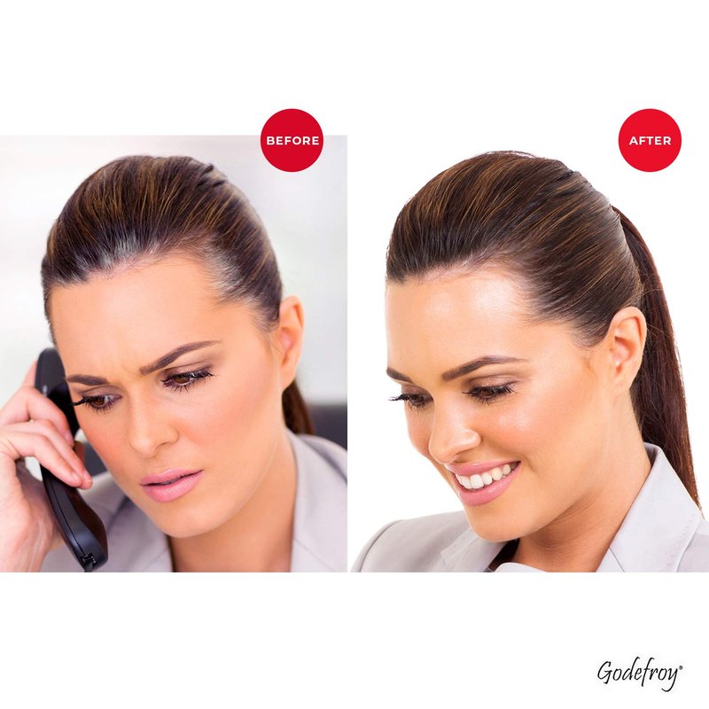 Godefroy Hair Color Tint Kit 20 Application and 4 oz Coloring Stain Remover Combo, Complete Coverage of Gray Hair Roots, Salon Quality Results - Dark Brown