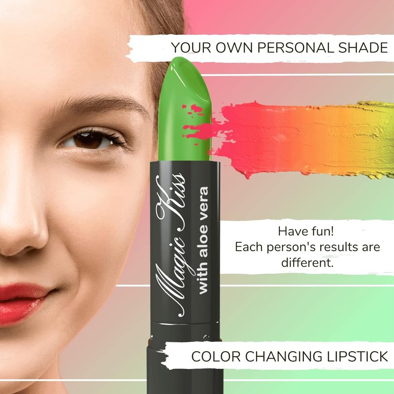 Color Changing Aloe Vera Lipstick Set - Pack of 12 | Made in USA - Vibrant Shades