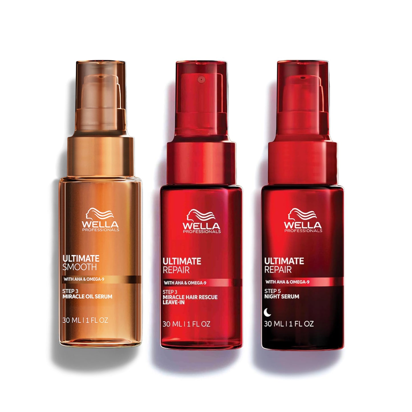 Wella Professionals ULTIMATE SMOOTH Miracle Oil Serum for Dry, Dull & Frizzy Hair | Nourishes, Smooths & Adds a Silky Shine | With Squalane & Omega 9 | Heat Protectant | Color Safe