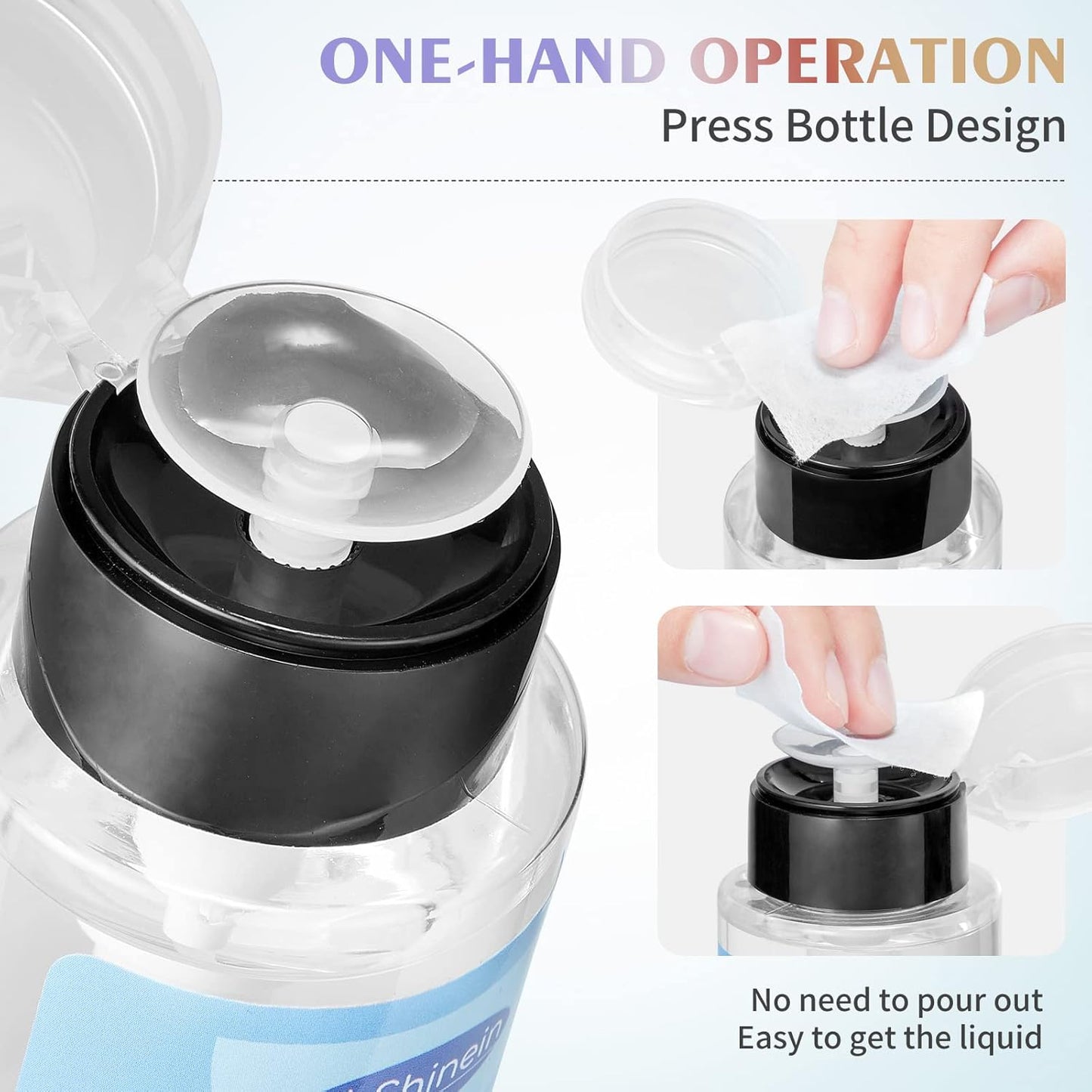 Nail Slip Solution 200ml - 4-in-1 Poly Nail Gel Builder Liquid | Nail Cleaner & Remover with Brush