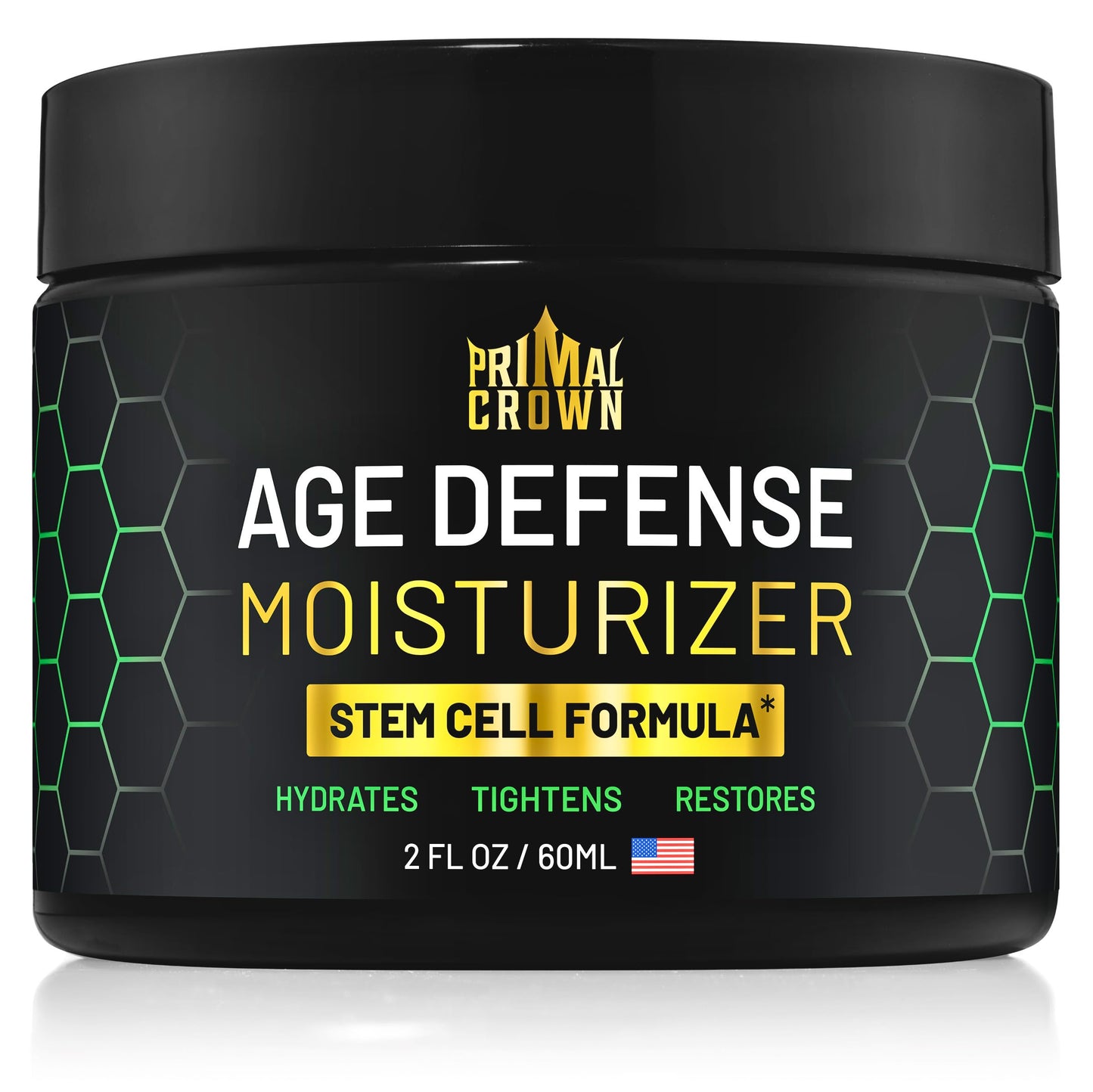Primal Crown Wrinkle Cream for Men Face Moisturizer Agave Stem Cells 2oz