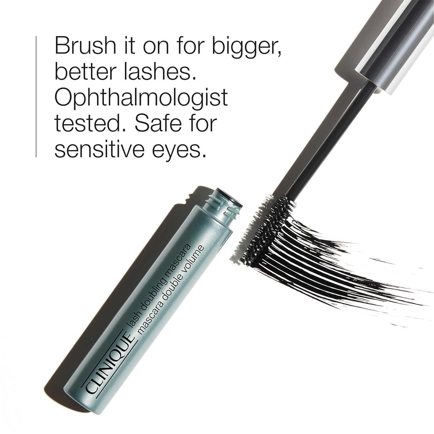Clinique Lash Doubling Mascara - Lengthening & Defining Formula for Sensitive Eyes | Black, 1 Fl Oz