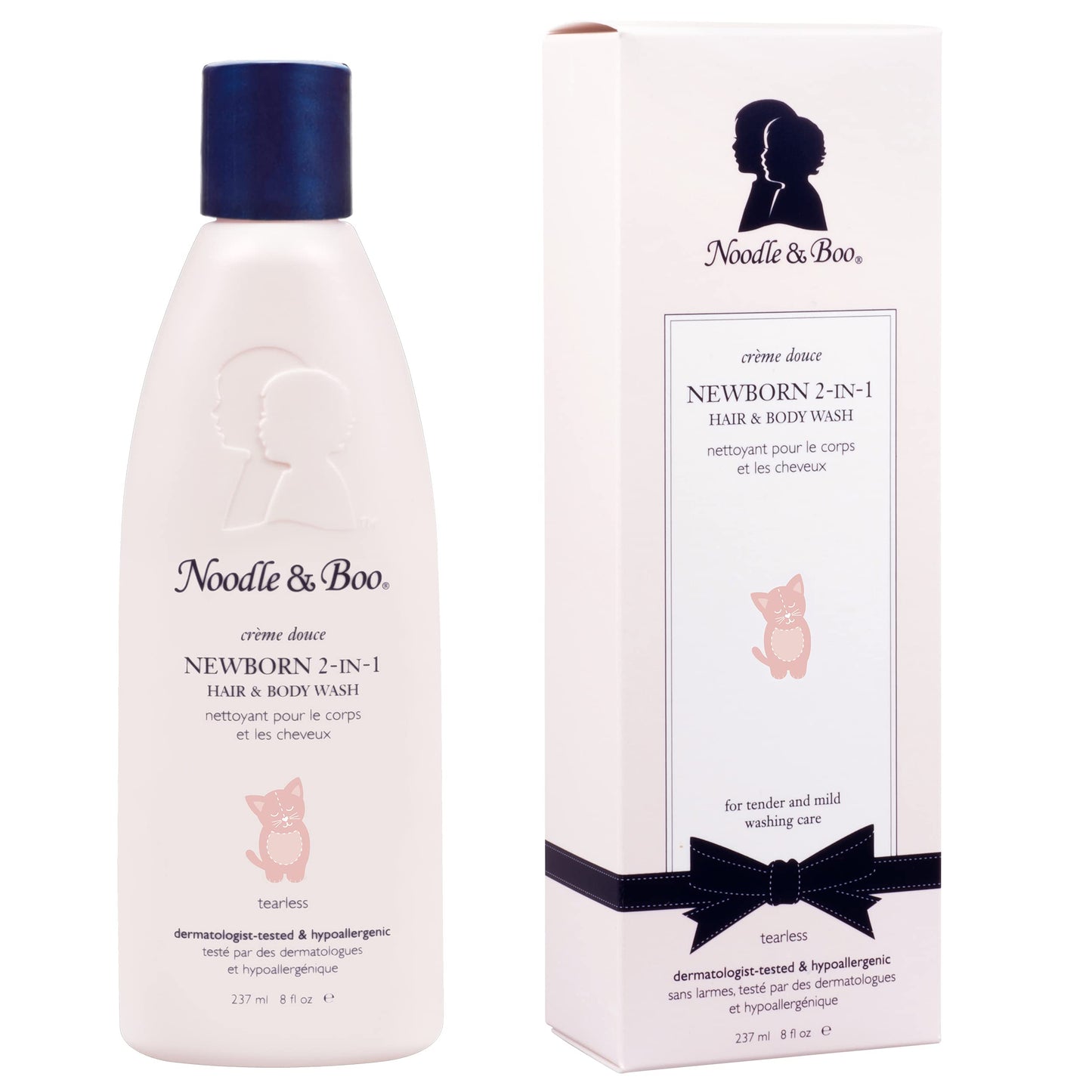 Noodle & Boo Newborn 2-in-1 Baby Shampoo and Body Wash, Tear-Free, Hypoallergenic, Baby Bath Essentials, Moisturizing, pH-Balanced, Vitamin-Enriched, Pediatrician-Tested