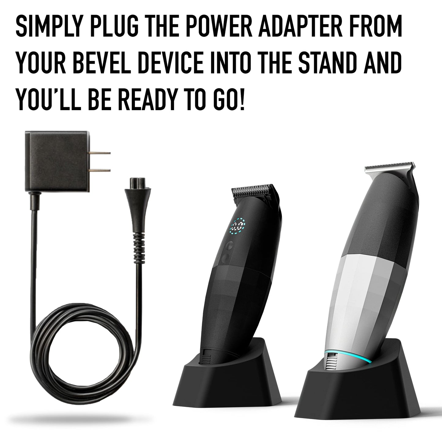 Bevel Charging Stand for Trimmer and Pro Clippers, Beard & Hair Clippers Dock