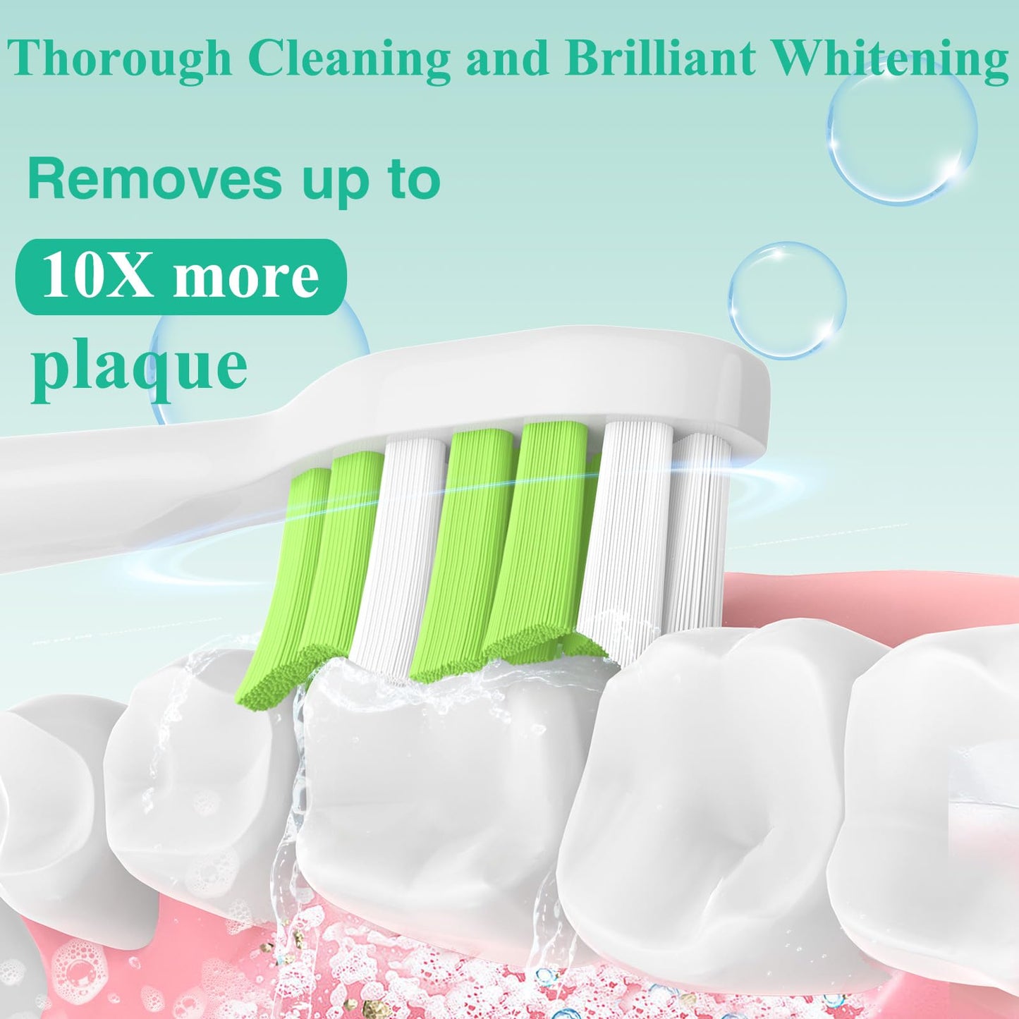 Aoremon Replacement Heads for Philips Sonicare C2 W, 8 Count White