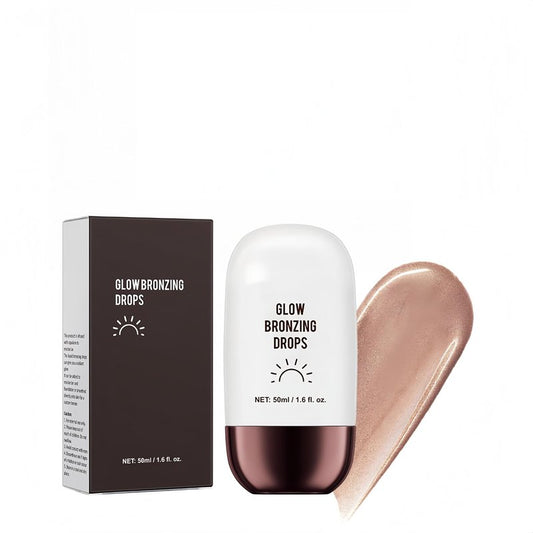 Melemando Liquid Highlighter 4 Colors Shimmer Glow Finish Face Highlighter Lightweight Waterproof Long Lasting Face Illuminator Highlight Illuminator for Face Cheek Eyes (Color 01)