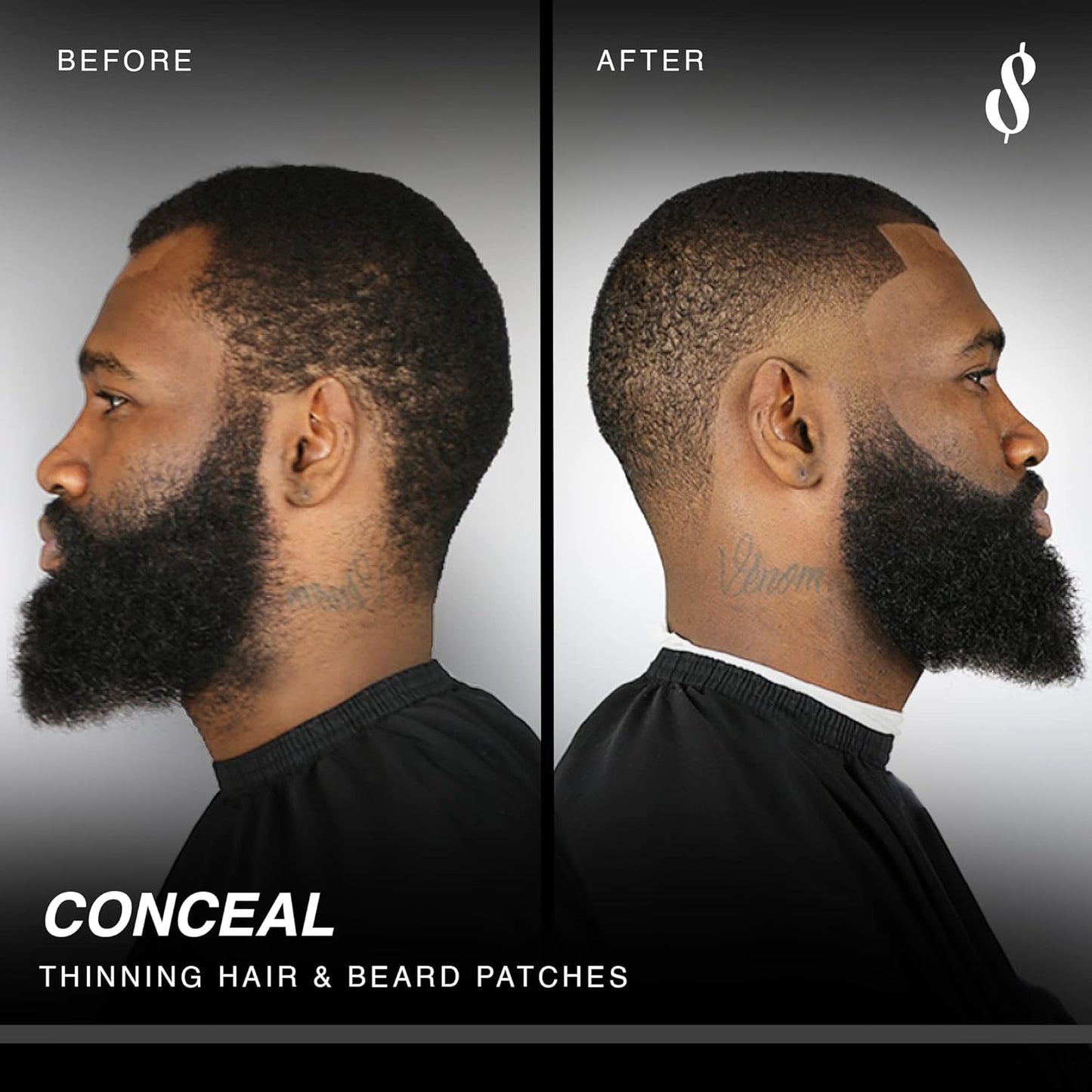 N'Hance Pro Barber Kit - 3-in-1 Hair & Beard Styling Set | Keratin-Infused Fibers, Applicator Pump, Hairline Enhancer