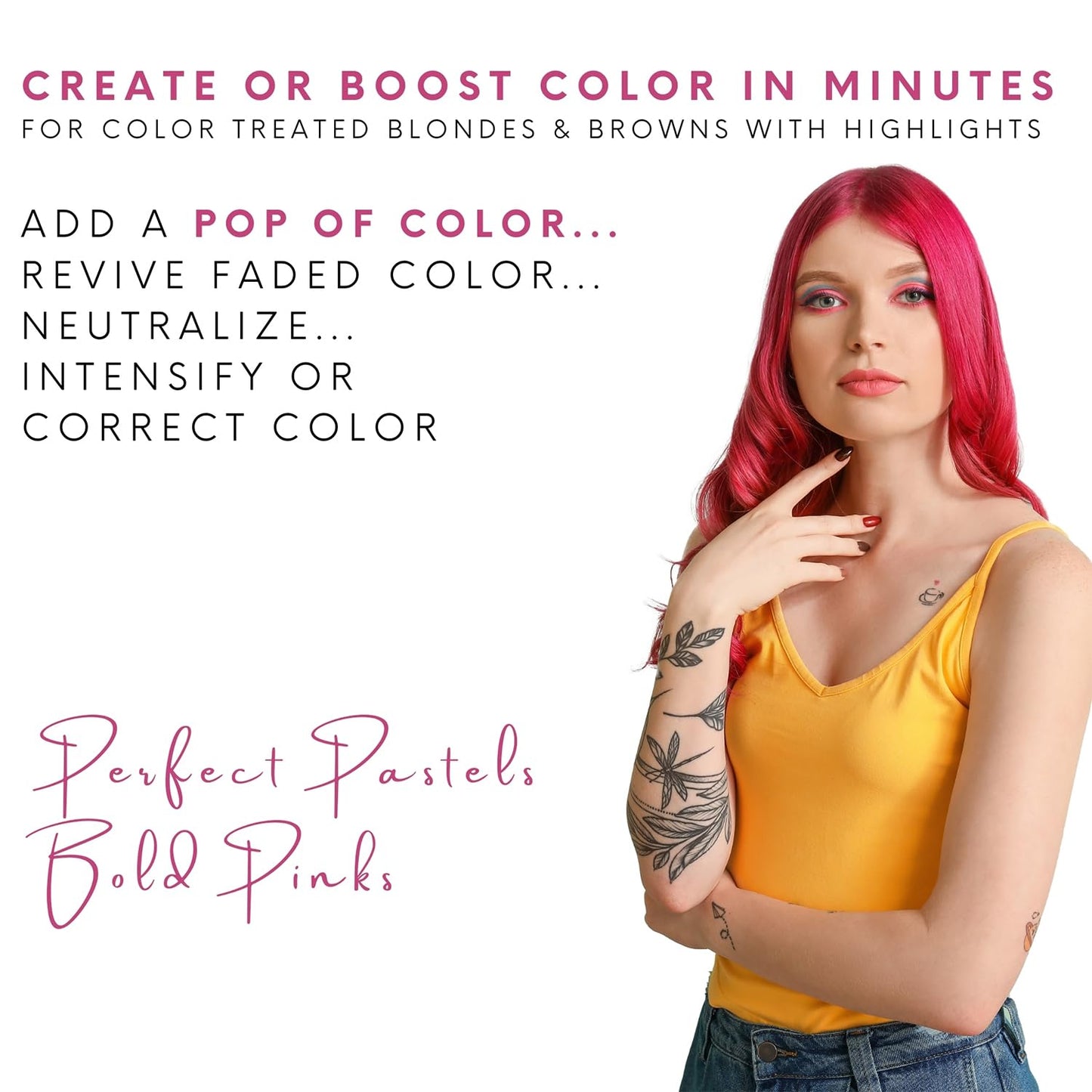 Watercolors Base Drops, Temporary Hair Dye Color Booster, Cruelty-Free, 4 oz