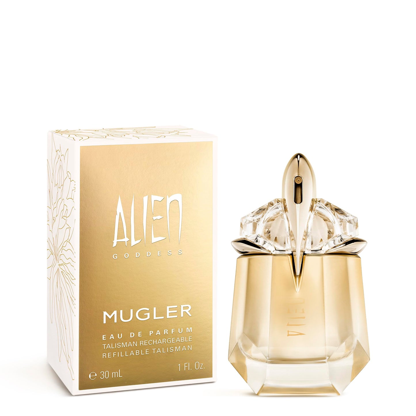 Mugler Alien Goddess - Eau de Parfum - Women's Perfume - Floral & Woody - With Bergamot, Jasmine, and Vanilla - Long Lasting Fragrance - 1.0 Fl Oz