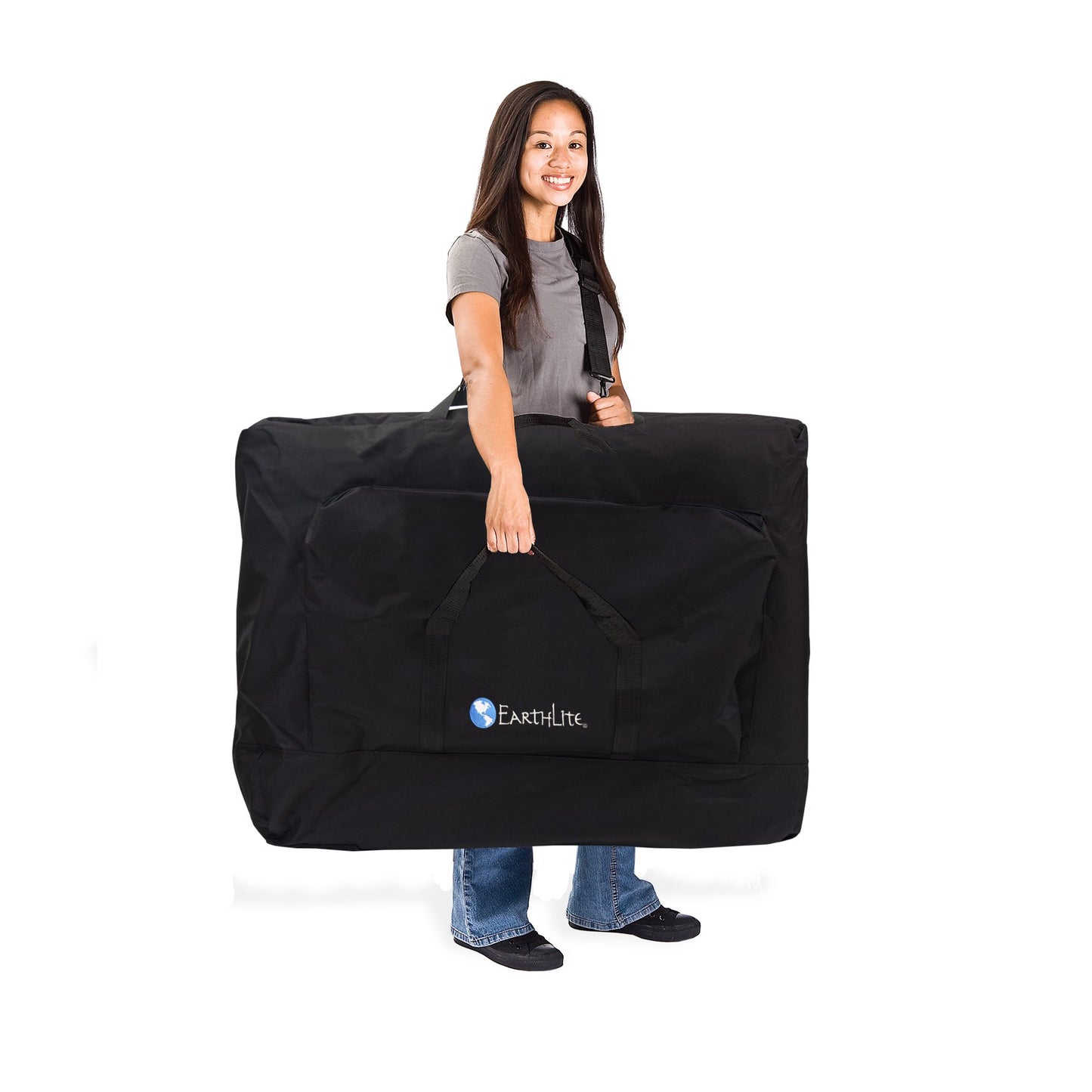 EarthLite Portable Massage Table Luna - 30" Wide, CFC Free Professional Foam, Weighs Only 29lbs, Patented, Strong Aluminum Reiki Frame (Working Weight 750lbs)