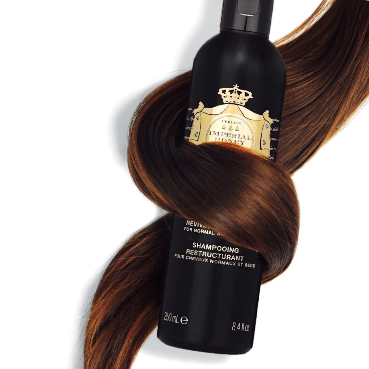 Perlier Imperial Honey Shampoo - Luxurious Moisturizing Shampoo For Regular, Dry, Or Itchy Scalps, Help Curl And Shine Your Hair With Imperial Honey Hydrating Shampoo 8.4 Fl Oz, 250 ml