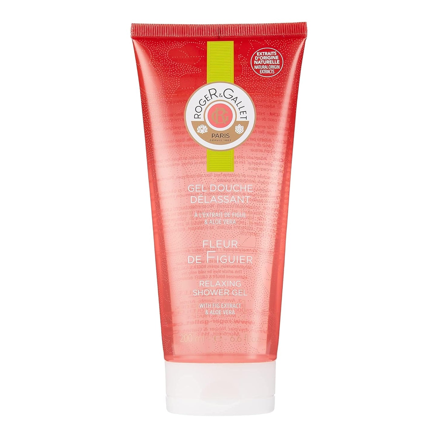 Roger & Gallet Body Wash - Fleur De Figuier Shower Gel for Women | 6.6 Oz Tube