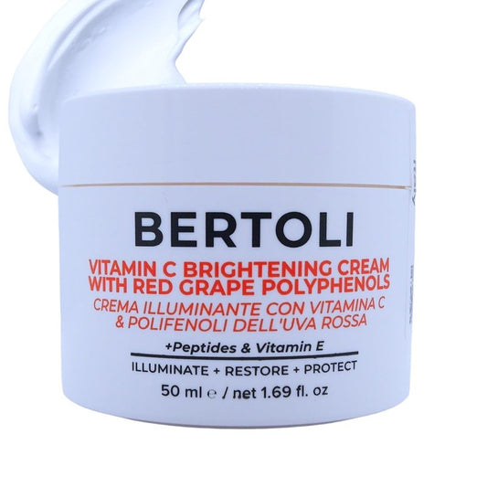 Brightening Cream - Polyphenol Moisturizer with Peptides, Hyaluronic Acid & Vitamin C | Italian Skincare | Vegan