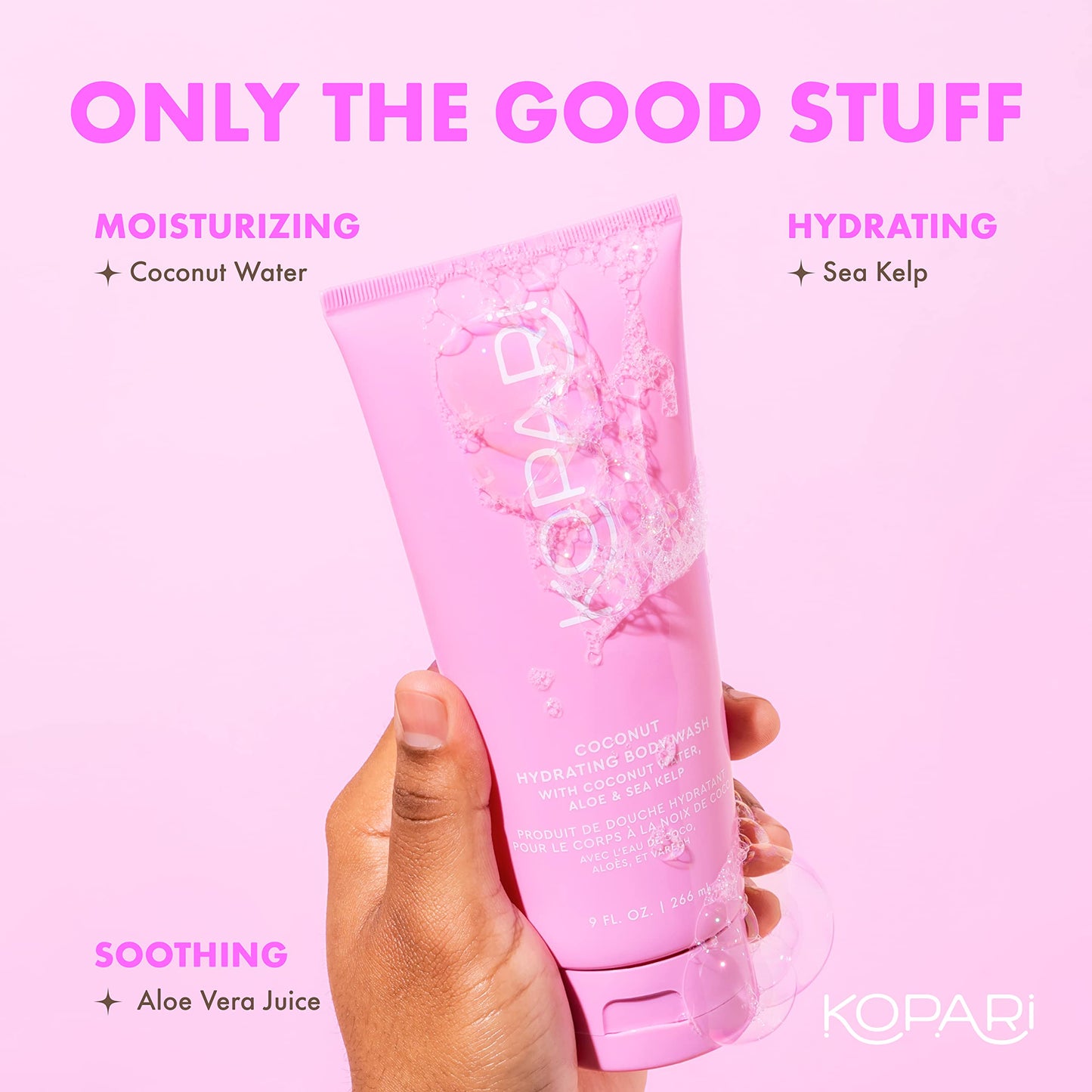 Kopari Hydrating Body Wash, Cleanses Without Stripping Moisture or Natural Oils